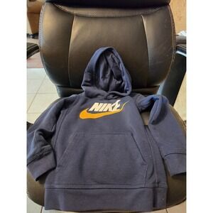 Navy Blue Kids Nike Hoodie Size Medium 5-6 Yrs